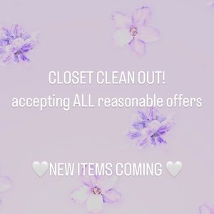 CLOSET CLEAN OUT 🤍